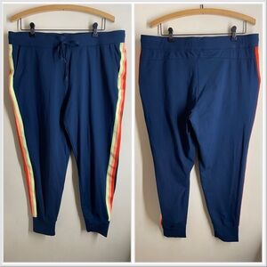 Athletic Works Bright Side Stripe Jogger Athletic Sweatpants / Track Pant XL